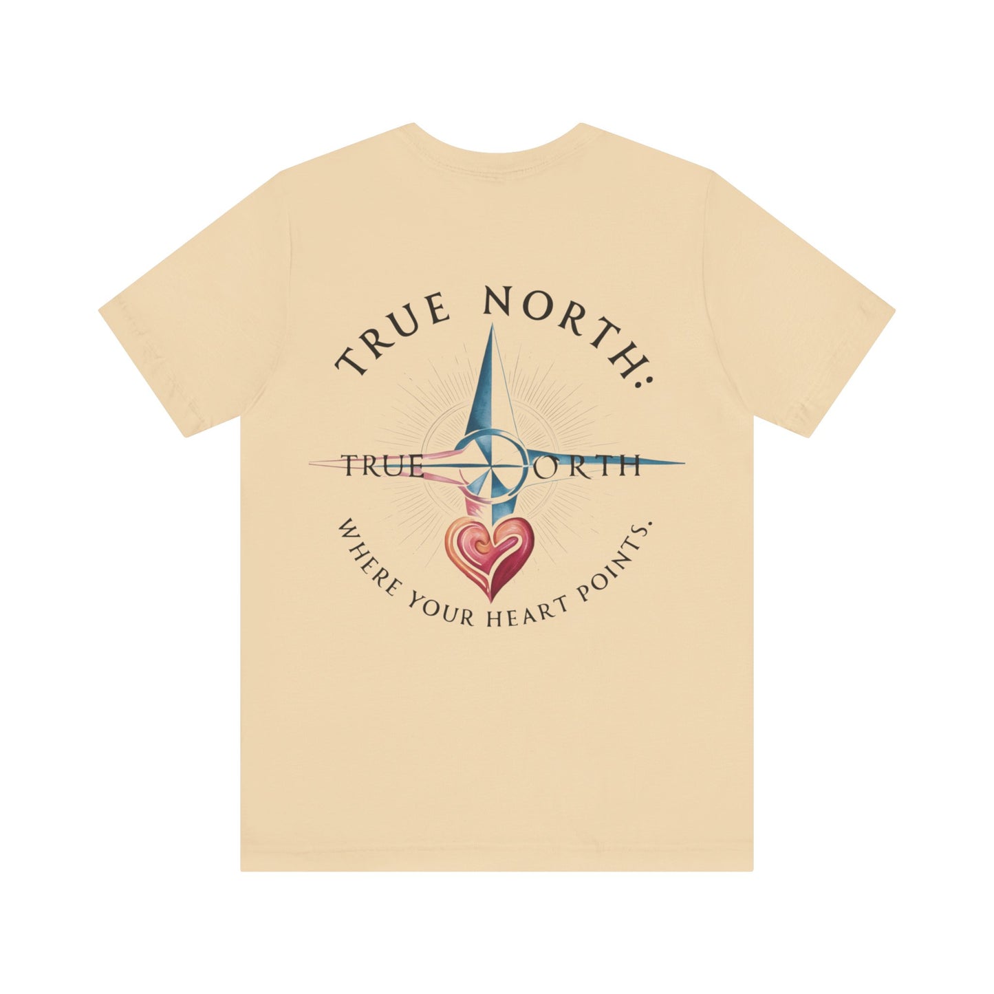 "True North: Where Your Heart Points - Elegant Compass Tee