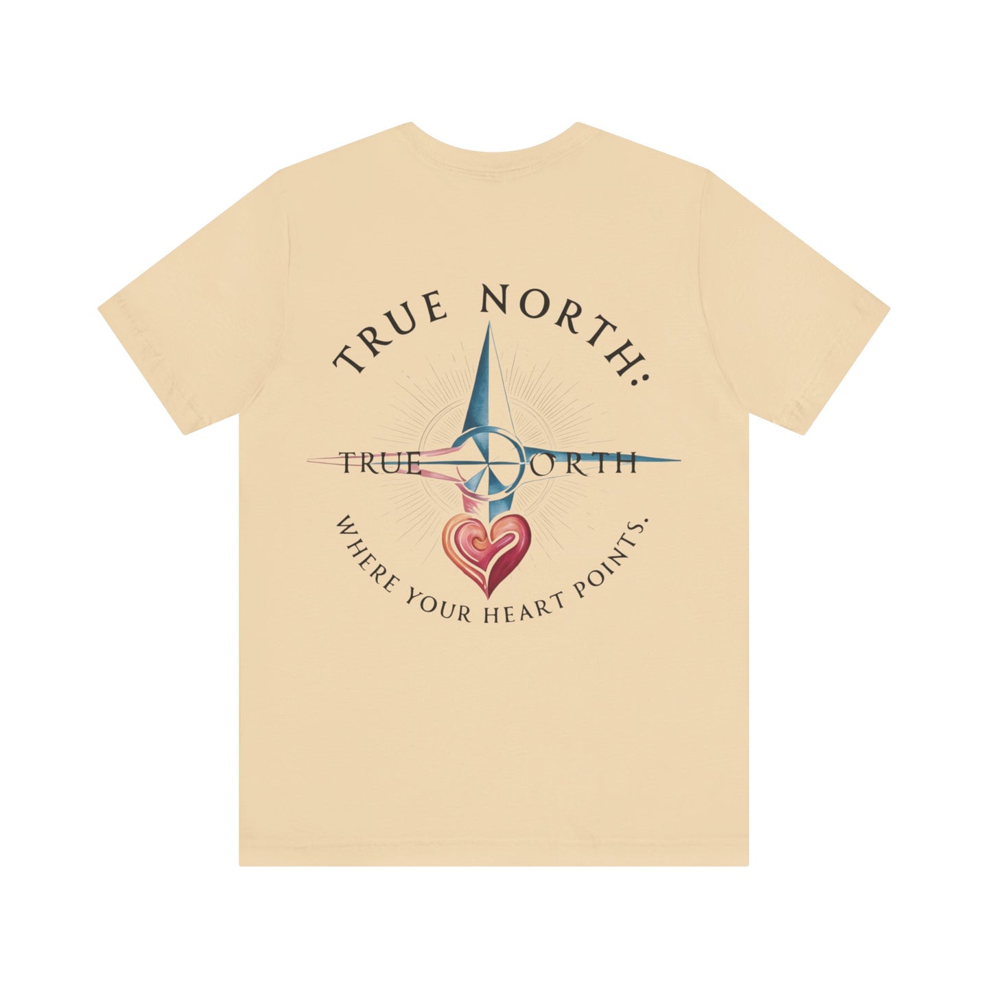 "True North: Where Your Heart Points - Elegant Compass Tee