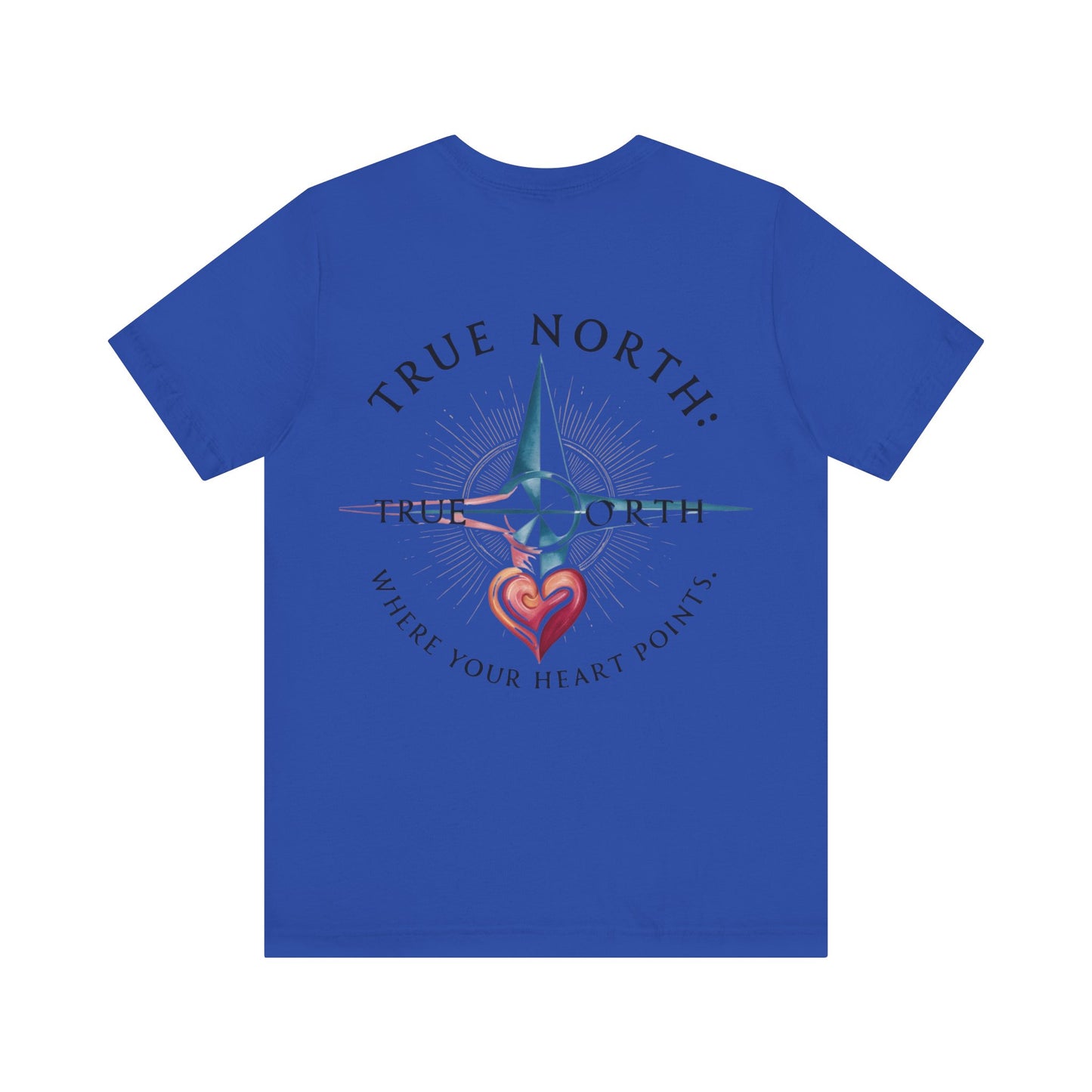 "True North: Where Your Heart Points - Elegant Compass Tee