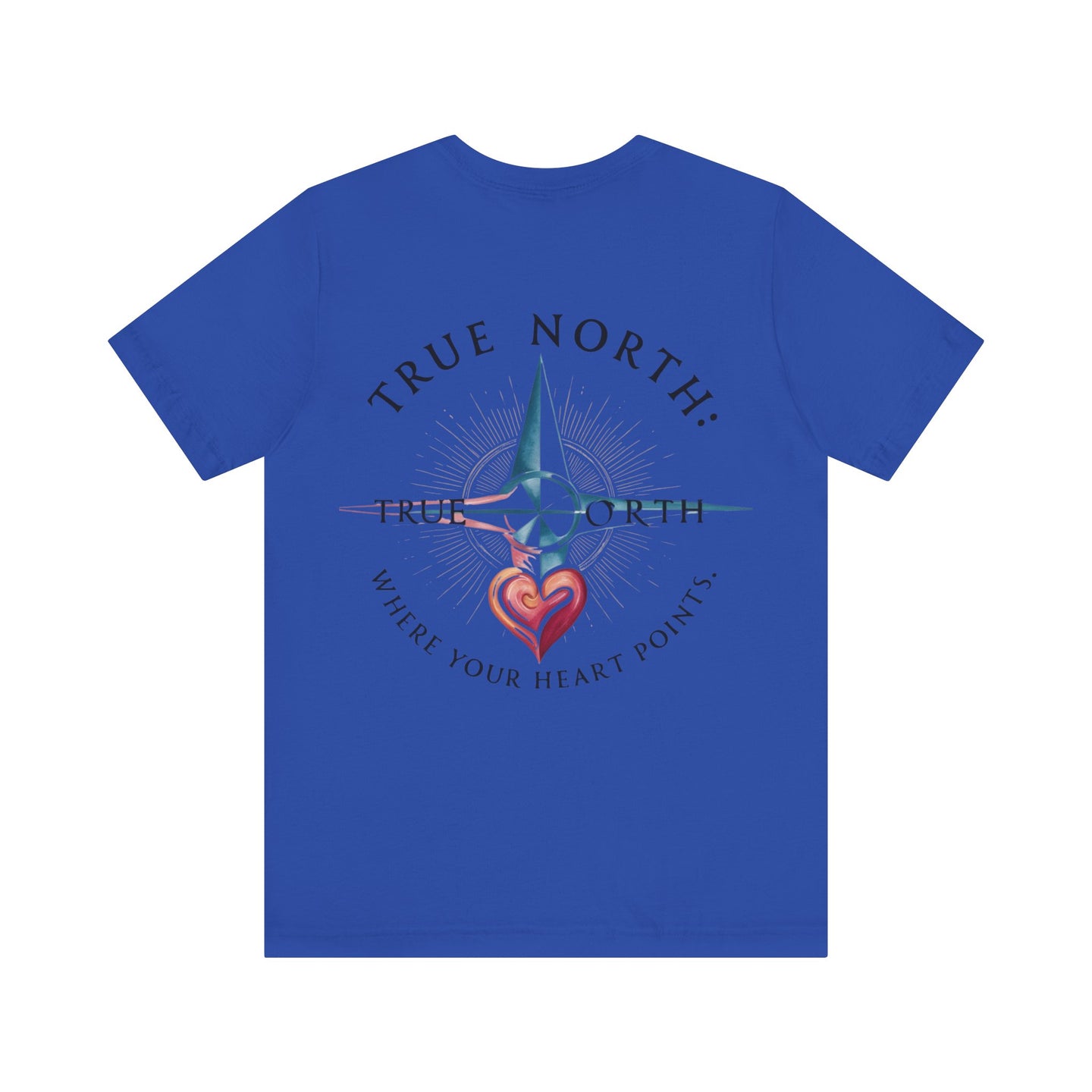 "True North: Where Your Heart Points - Elegant Compass Tee